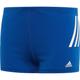 adidas Jungen Pro 3-Streifen Boxer-Badehose, Größe 176 in Blau