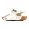 Pavers Ladies Wide Fit Touch-Fasten Sandals - Gold Size 4 UK