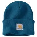 Carhartt Men's Knit Cuffed Beanie Hat, Ocean Blue, One Size