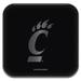 Black Cincinnati Bearcats Fast Charging Glass Wireless Charge Pad