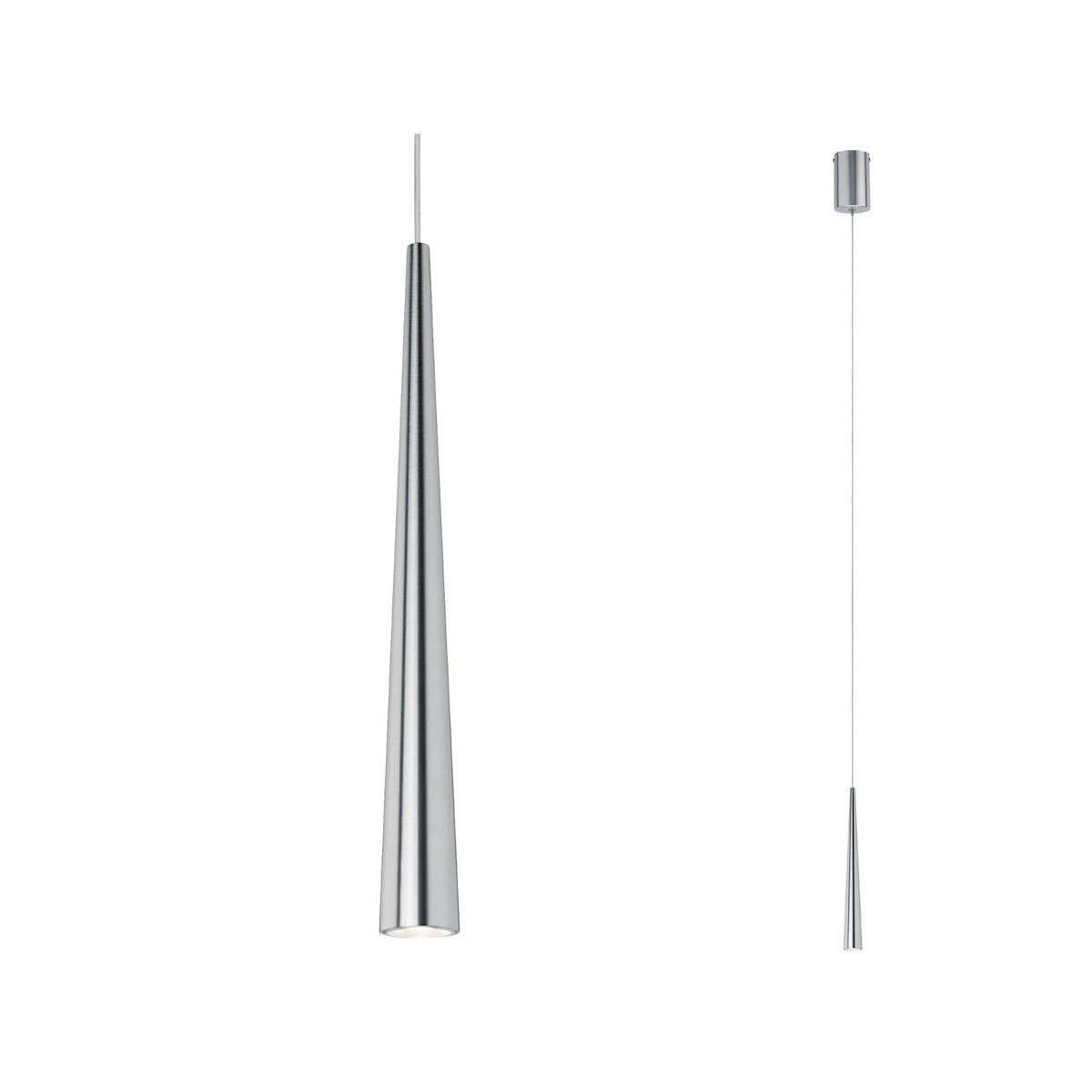 Paulmann LED Pendelleuchte Gutta 2700K 600lm 7W Alu gebürstet 70929 Image