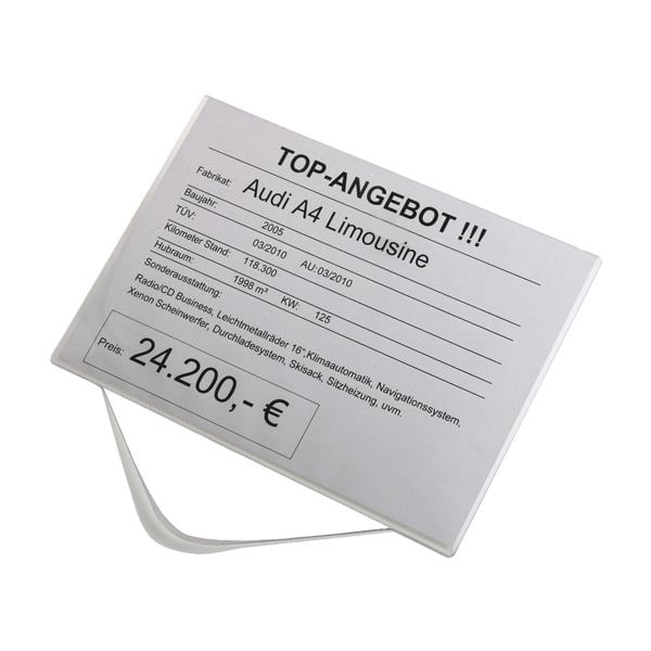 EICHNER 5er-Pack Preisblatthalter A3 quer transparent, 43x37.5 cm Image