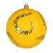 Vickerman 596517 - 4" Yellow Matte Sequin Ball Christmas Christmas Tree Ornament (4 Pack) (N191678D)
