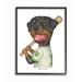 Trinx Rottweiler Baseball Player Family Dog Sports by Danny Gordan - Graphic Art Print Canvas/Metal | 40 H x 30 W x 1.5 D in | Wayfair