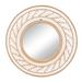 Dakota Fields 36" Bamboo Wall Mirror, Decorative Mirror w/ Natural Colored Bamboo Wood - Round Bathroom Mirror, Hallway Mirror | Wayfair