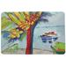 Bay Isle Home™ Erbe Cocoa Nuts & Boat Non-Slip Indoor/Outdoor Door Mat Synthetics | Rectangle 1'6" x 2'2" | Wayfair