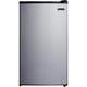 Magic Chef Compact Mini Refrigerator w/ Freezer Compartment Stainless Steel in Black | Wayfair MCBR350B2