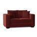 Sofas to Go Juliet 64" Square Arm Sofa Bed w/ Reversible Cushions Polyester in Red | 38 H x 64 W x 39 D in | Wayfair FG-JAMI-LB-ENT-BRI