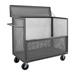 Durham Manufacturing 3 Sided Mesh Truck Cart Metal in Gray | 46.25 H x 54.5 W x 24.5 D in | Wayfair 3STDGT-EX2448-6PU-95