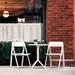 Joss & Main Armo Folding Patio Dining Side Chair Plastic/Resin in White | 32.3 H x 19 W x 20.5 D in | Wayfair E88562E1D58F4D1191BC7E58167908FE