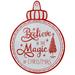 The Holiday Aisle® Magic of Christmas Ornament Enamel Wall Sign Metal | 15.4 H x 11.8 W x 0.1 D in | Wayfair 69D245576AF04E62999D2DD69448C3FA