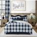 Gracie Oaks Rothana Standard Cotton Comforter Set Polyester/Polyfill/Cotton Percale in Blue/Navy | Twin/Twin XL Comforter + 1 Sham | Wayfair