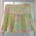 Lilly Pulitzer Skirts | Lilly Pulitzer Fillies For Lilies Ruffled Skirt | Color: Green/Yellow | Size: 10