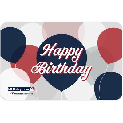 "MLB Shop Happy Birthday Gift Card ($10 - $500)"