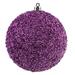 Vickerman 532058 - 4.75" Orchid Beaded Ball Christmas Tree Ornament (6 pack) (N185769D)