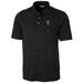 Men's Cutter & Buck Black Texas Tech Red Raiders Big Tall Advantage Space Dye Polo