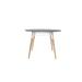 Tronk Design Tronk 42" Dining Table Wood/Metal in Gray/Brown | 30 H x 42 W x 42 D in | Wayfair ROS_DIN_MPL_WH_SMK