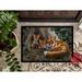Winston Porter Vic A Family of Foxes at Home Non-Slip Outdoor Door Mat Synthetics in White | Rectangle 2' x 3' | Wayfair