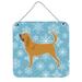 The Holiday Aisle® Snowflake Bloodhound Wall Décor Metal in Blue/Gray | 8 H x 6 W in | Wayfair DAB9DEBCFC004CAAAE9B33685DC9AF3F