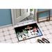 The Holiday Aisle® Margaretta North Pole Welcomes You Penguins Non-Slip Outdoor Door Mat Synthetics in White | Rectangle 2' x 3' | Wayfair