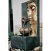 Bungalow Rose Benld Resin Cascading Lotus Buddha Face Zen Water Fountain w/ Light | 29.92 H x 12.2 W x 16.14 D in | Wayfair