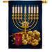 Ornament Collection Jewish Festival Impressions Decorative House 2-Sided Polyester 40 x 28 in. House Flag in Black/Brown | 40 H x 28 W in | Wayfair