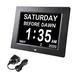 Latitude Run® Digital Electric Alarm Tabletop Clock Plastic/Acrylic in Black | 6.81 H x 8.46 W x 1.06 D in | Wayfair