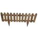 MGP 10 in. H x 3 ft. W Picket Style Garden Lawn Edging Wood in Brown | 10 H x 36 W x 1 D in | Wayfair TPE-36