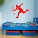 Harriet Bee Tennis Player Wall Decal Vinyl in Red | 18 H x 21 W in | Wayfair 26C238A2E09B4A768F924412717006E9