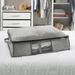 Simplify Vacuum Plastic Underbed Storage Plastic in Gray | 5.91 H x 23.62 W x 17.72 D in | Wayfair 30037-HGREY