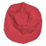 Factory Direct Partners Circle Soft Seating Bean Bag Sofa Polyester/Polyurethane in Red/Black | 26 H x 26 W x 26 D in | Wayfair SPG-1532-RD