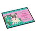 The Holiday Aisle® Wyn Happy Valentine's Day Pug Non-Slip Outdoor Door Mat Synthetics | 18 W x 27 D in | Wayfair 54793E351DCC45B39BD790205E6675B2