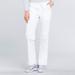 Cherokee Medical Uniforms Women's Workwear Pro Mid-Rise Pant (Size 3X) White, Poly + Cotton,Spandex