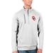 Men's Antigua White/Silver Oklahoma Sooners Generation Half-Zip Pullover Jacket