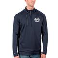 Men's Antigua Navy/Charcoal Utah State Aggies Generation Half-Zip Pullover Jacket