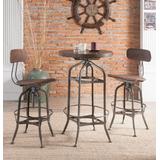 Kaeso Bar Table in Walnut & Gunmetal - Acme Furniture 72380