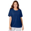 Plus Size Women's Sleep Tee by Dreams & Co. in Evening Blue (Size 5X) Pajama Top