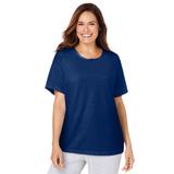 Plus Size Women's Sleep Tee by Dreams & Co. in Evening Blue (Size 5X) Pajama Top