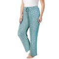 Plus Size Women's Supersoft Lounge Pant by Dreams & Co. in Deep Teal Marled (Size 18/20) Pajama Bottoms