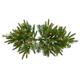 The Holiday Aisle® 25"-36" The Holiday Aisle Pre-Lit Swag Clear/White Lights in Green | 18 H x 18 W x 36 D in | Wayfair A118606LED