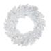 Northlight Seasonal 24" Pre-Lit LED White Pine Artificial Christmas Wreath - Candlelight Lights Traditional Faux, in Green/White | Wayfair 32913248