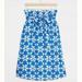 Anthropologie Skirts | Anthropologie Lanai Midi Skirt Floral Size L | Color: Blue/White | Size: L