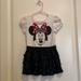 Disney Dresses | 2 For $12 Minnie Mouse Dress With Sequins | Color: Black/White | Size: 4tg