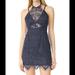 Free People Dresses | Free People “Nothing Like This” Lace Mini Dress | Color: Black/Blue | Size: 10