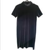 Madewell Dresses | Madewell - Velvet Dress | Color: Black | Size: S