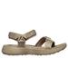 Skechers Women's GO GOLF 600 Sandal Sandals | Size 7.0 | Taupe | Synthetic | Vegan