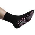 Weilov Warm Self Heating Socks Unisex Magnetic socks Tourmaline Therapy Socks Sports Foot Massage (2pc Black)