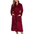 iClosam Ladies Luxurious Dressing Gown Soft Thick Long Robe Fleece Shawl Collar Bath Robe Housecoat for Women Fall Winter