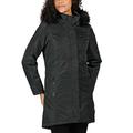 Regatta Womens Lexis Waterproof Fur Trimmed Parka Jacket - Darkest Spruce - 10