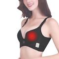 Electronic Breast Massager, Electric Breast Massage Bra, Infrared Heating Vibration Chest Enlargement Stimulator Enhancer Massager, Accelerate The Circulation Relieve Breasts